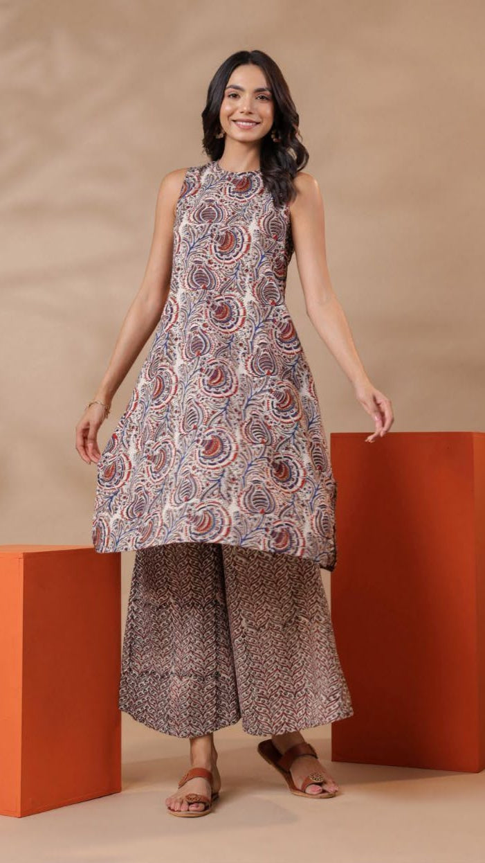 Cotton Printed Kurta Set