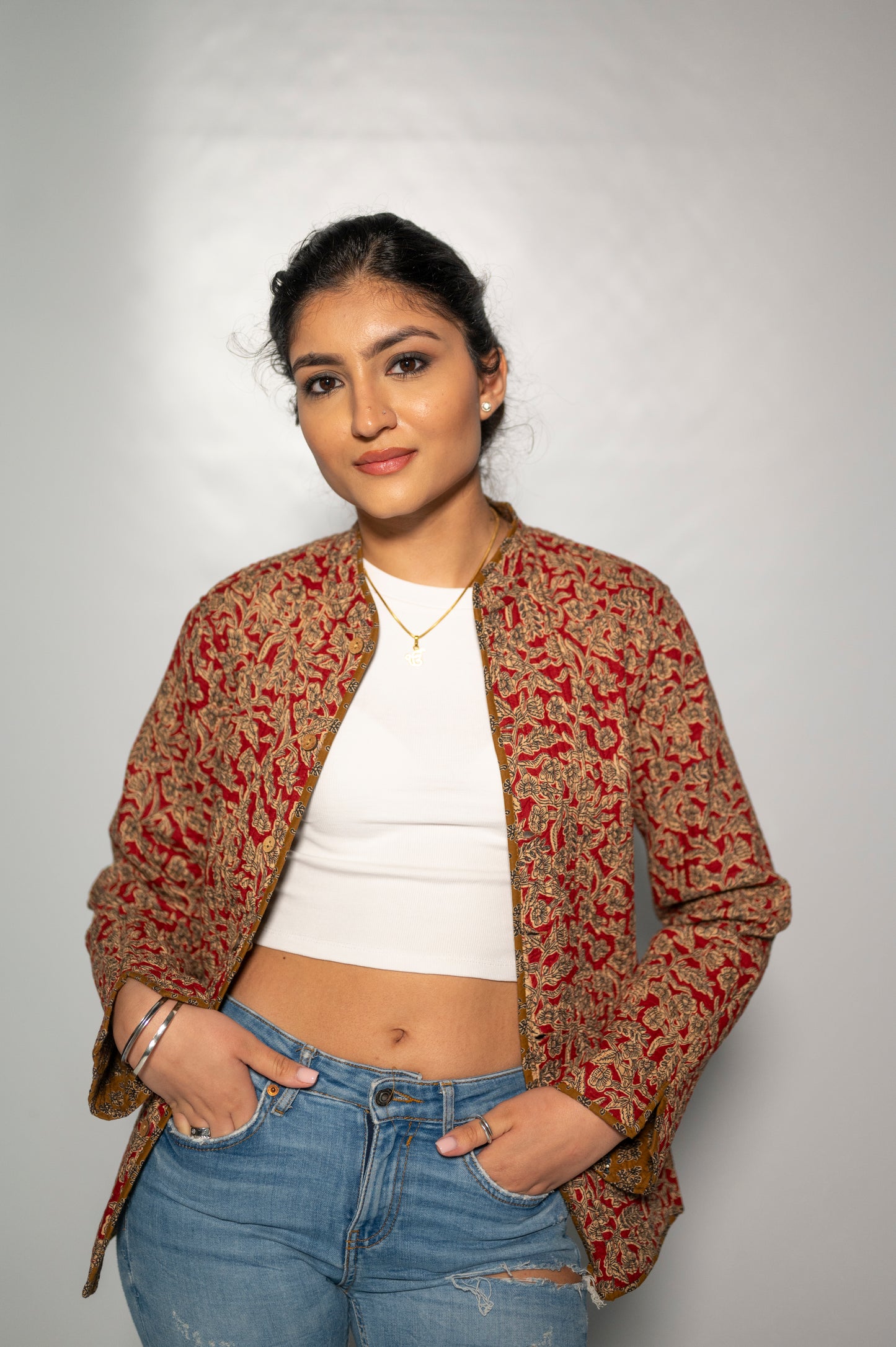 Cotton Reversible Olive Jacket