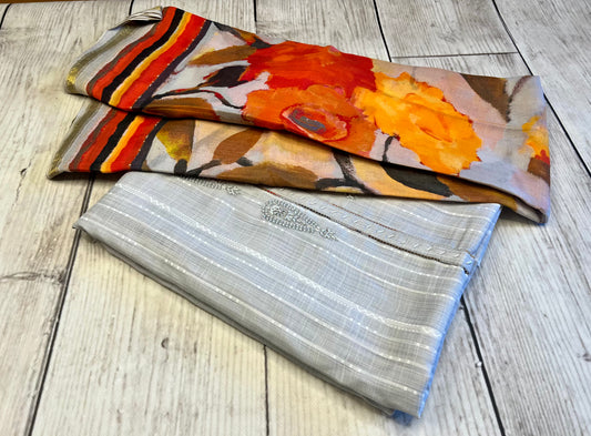 Cotton Silk Grey Embroidery Unstitched Suit