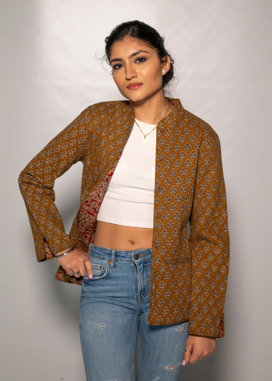 Cotton Reversible Olive Jacket