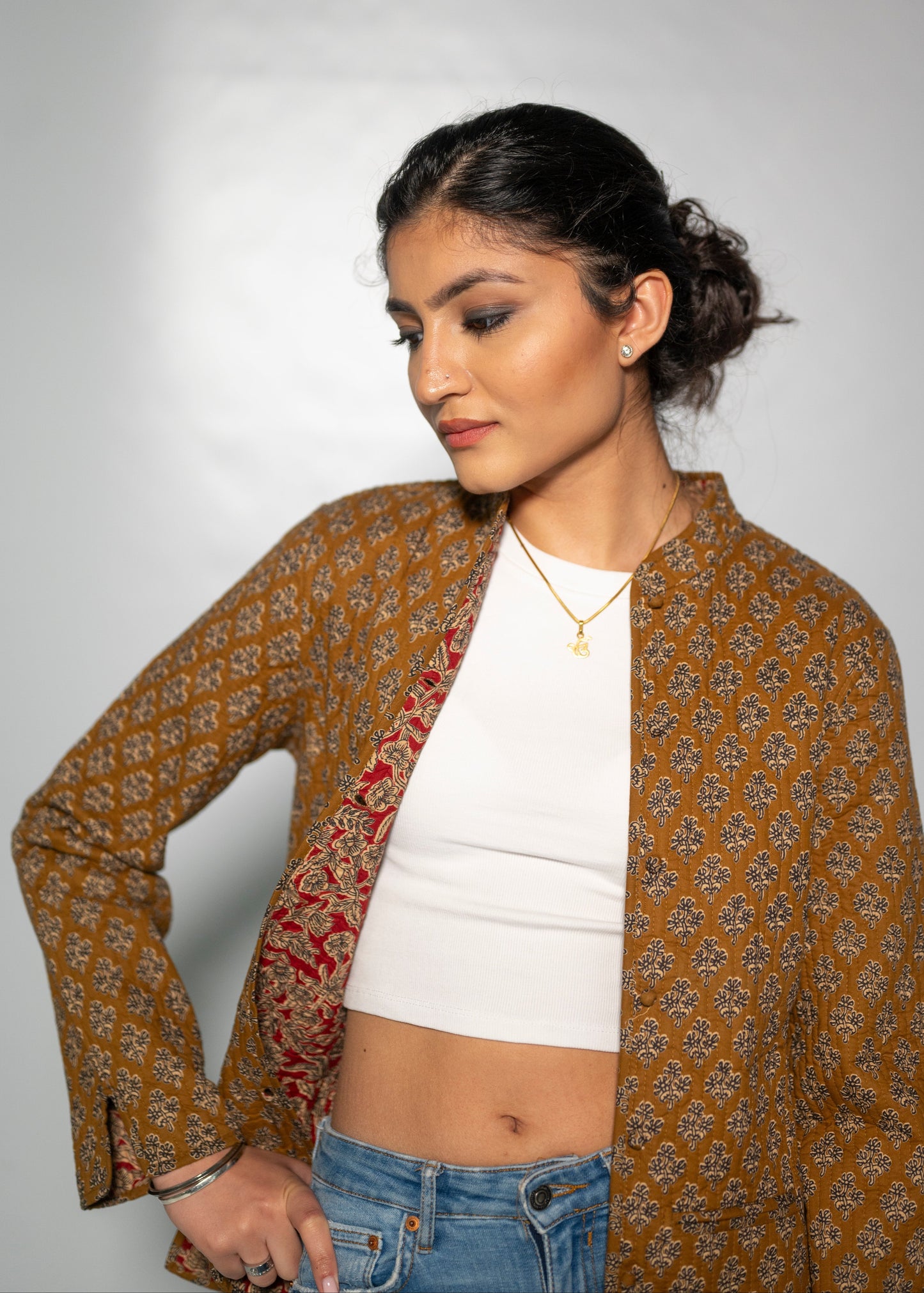 Cotton Reversible Olive Jacket