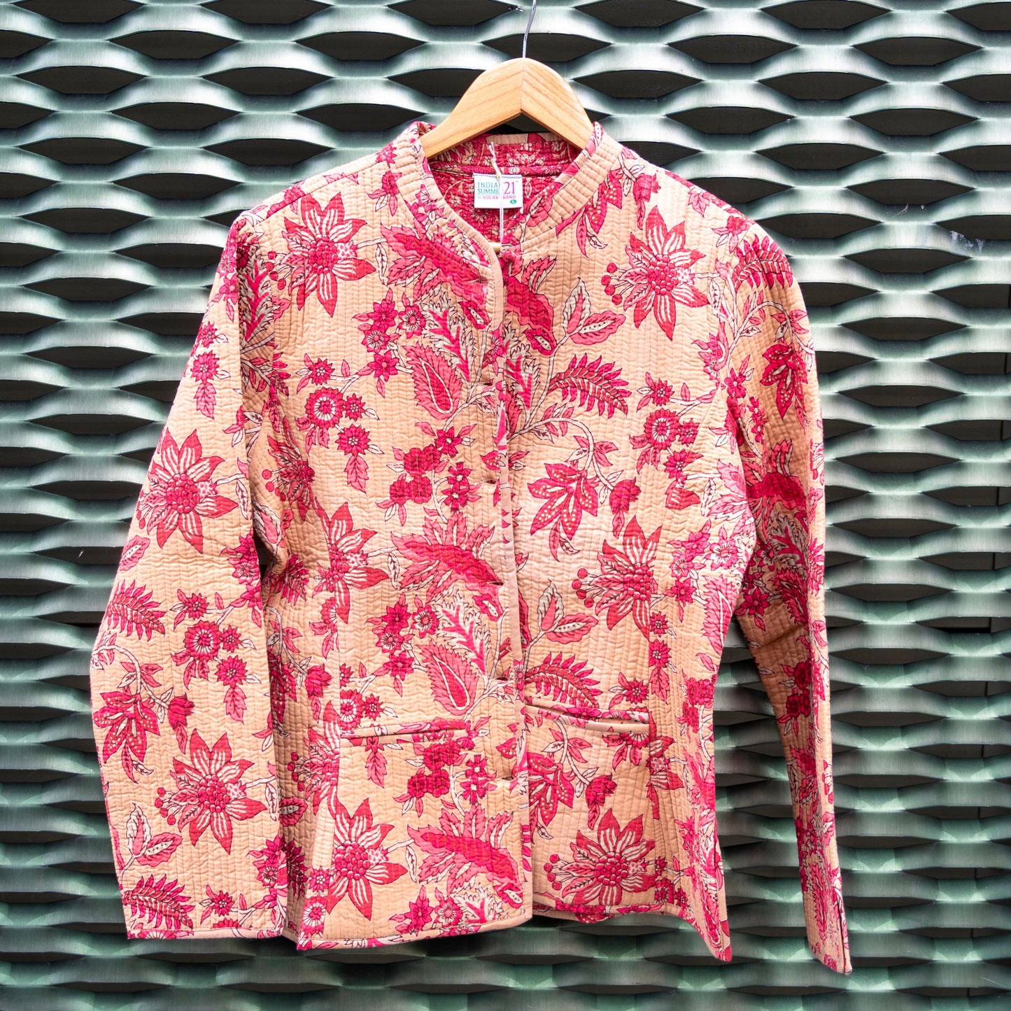 Cotton Reversible Mustard/ Pink Jacket