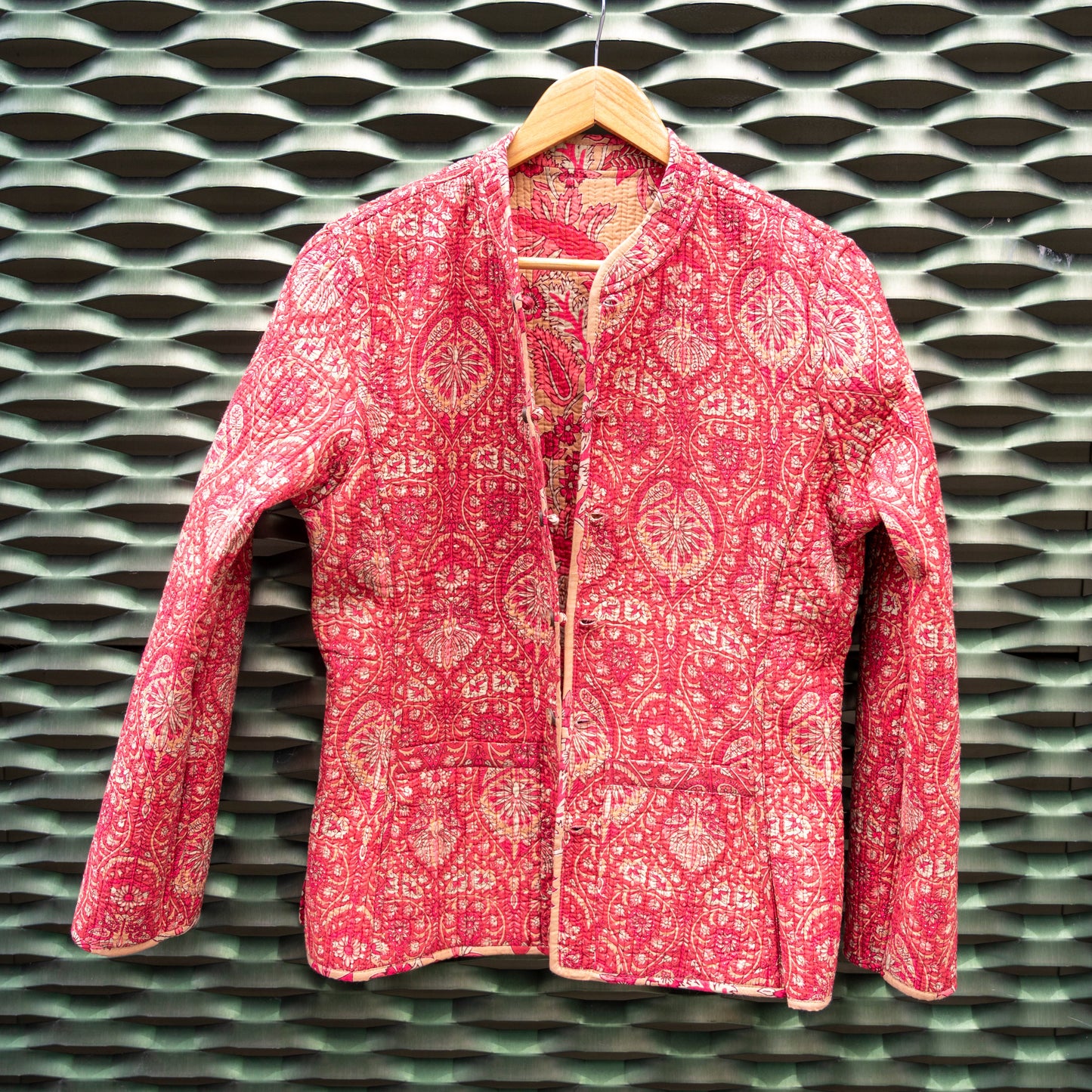 Cotton Reversible Mustard/ Pink Jacket